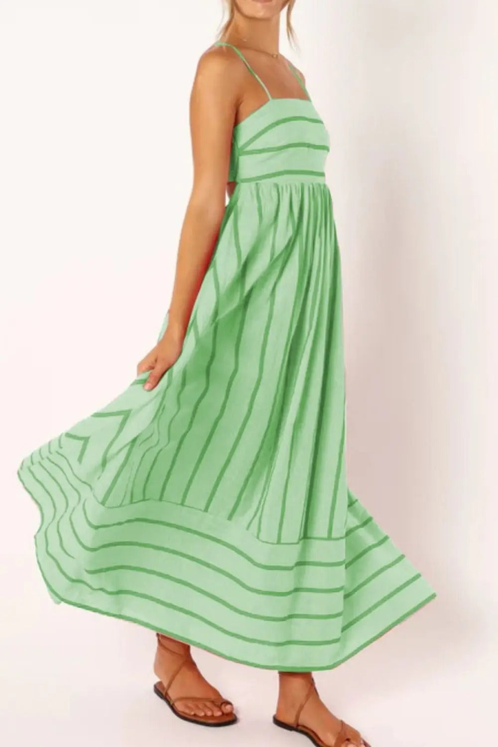 Valli | Schulterfreies Maxikleid mit Blumenmuster