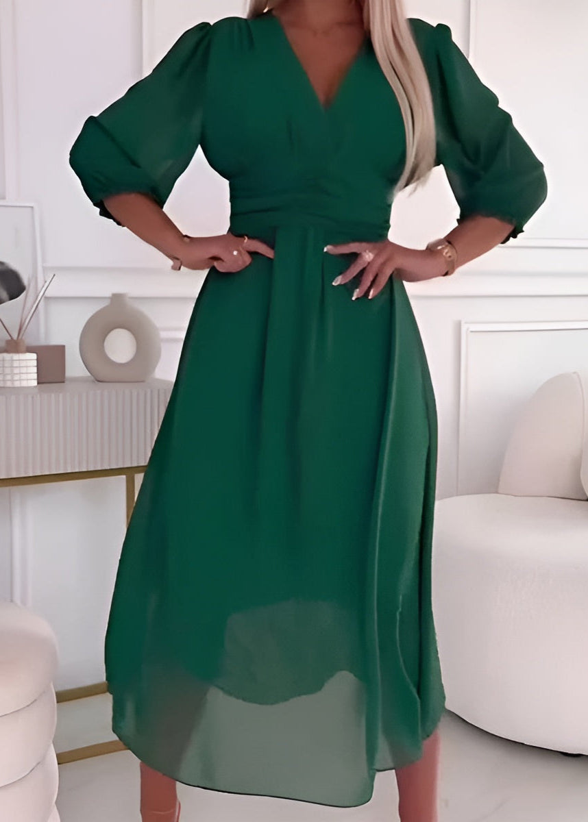 Gaby | Leichtes Seidenchiffonkleid