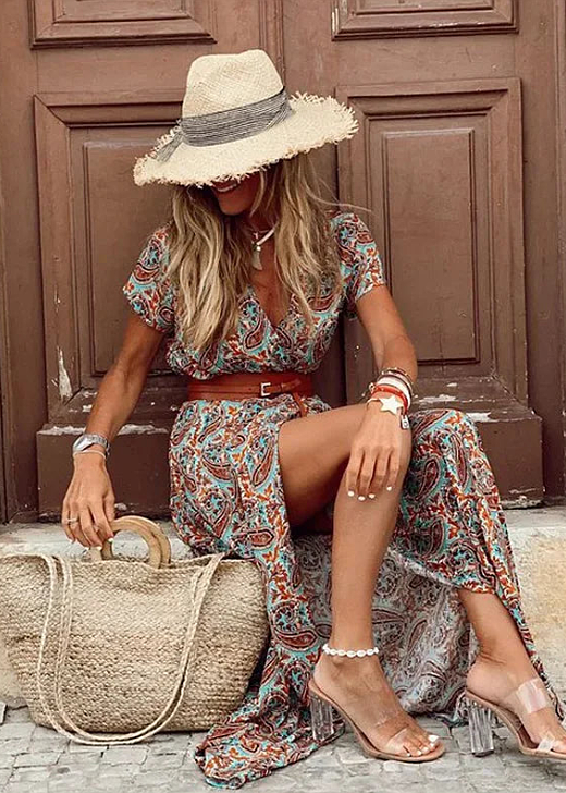 Vera | Elegantes Boho-Maxikleid