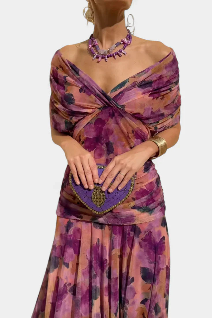 Selma | Blumenprint-Kleid der Leichtigkeit