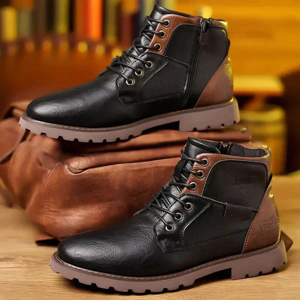 Owen | Langlebige Leder-Kampfstiefel