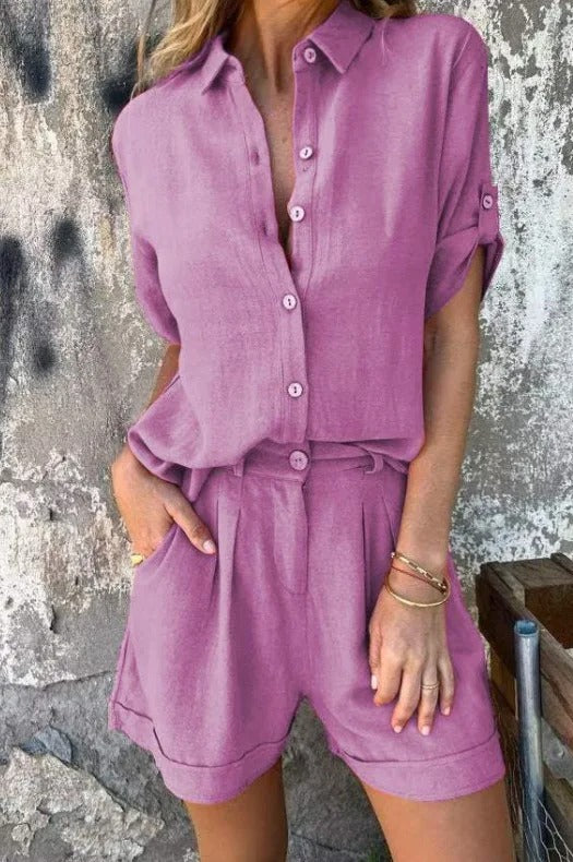 Kinsley | Sommerliches Set aus Leinenstoff