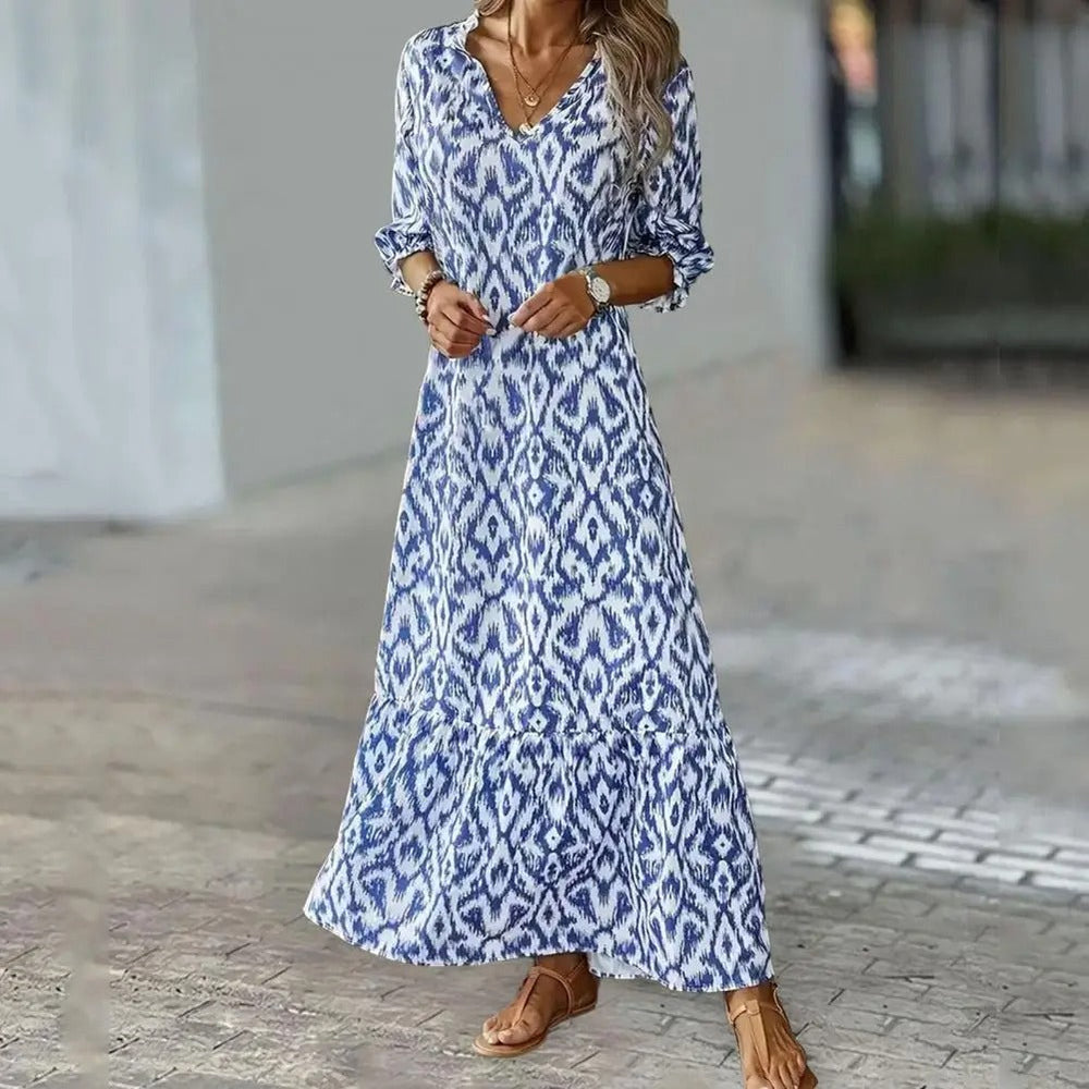 VanDeZaar | Sommerkleid mit V-Ausschnitt