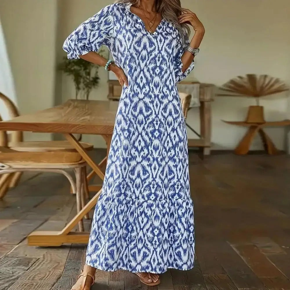VanDeZaar | Sommerkleid mit V-Ausschnitt