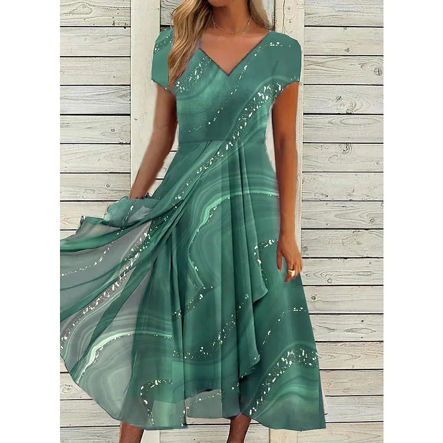 Eliana | Elegantes Kleid mit V-Ausschnitt
