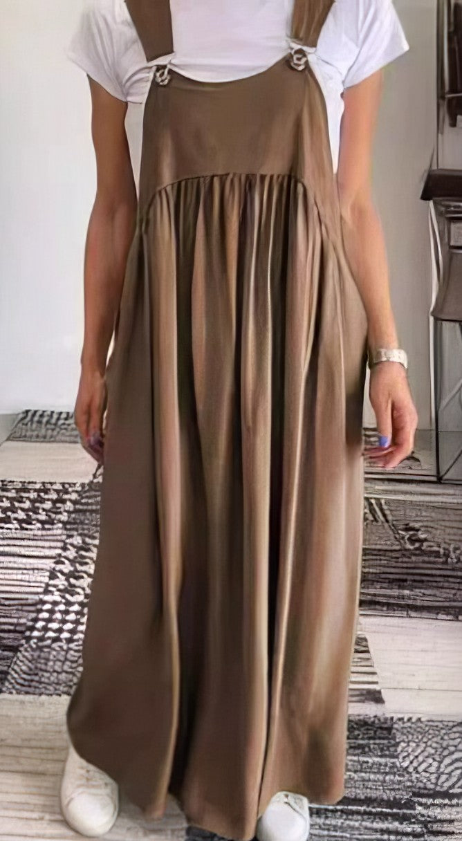 Camille | Fließendes ärmelloses Casual-Chic Kleid
