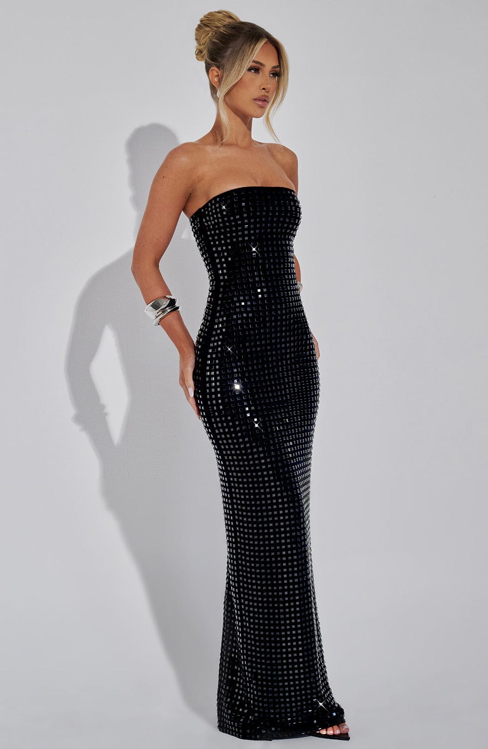 Aurelessa | Pailletten-Maxikleid