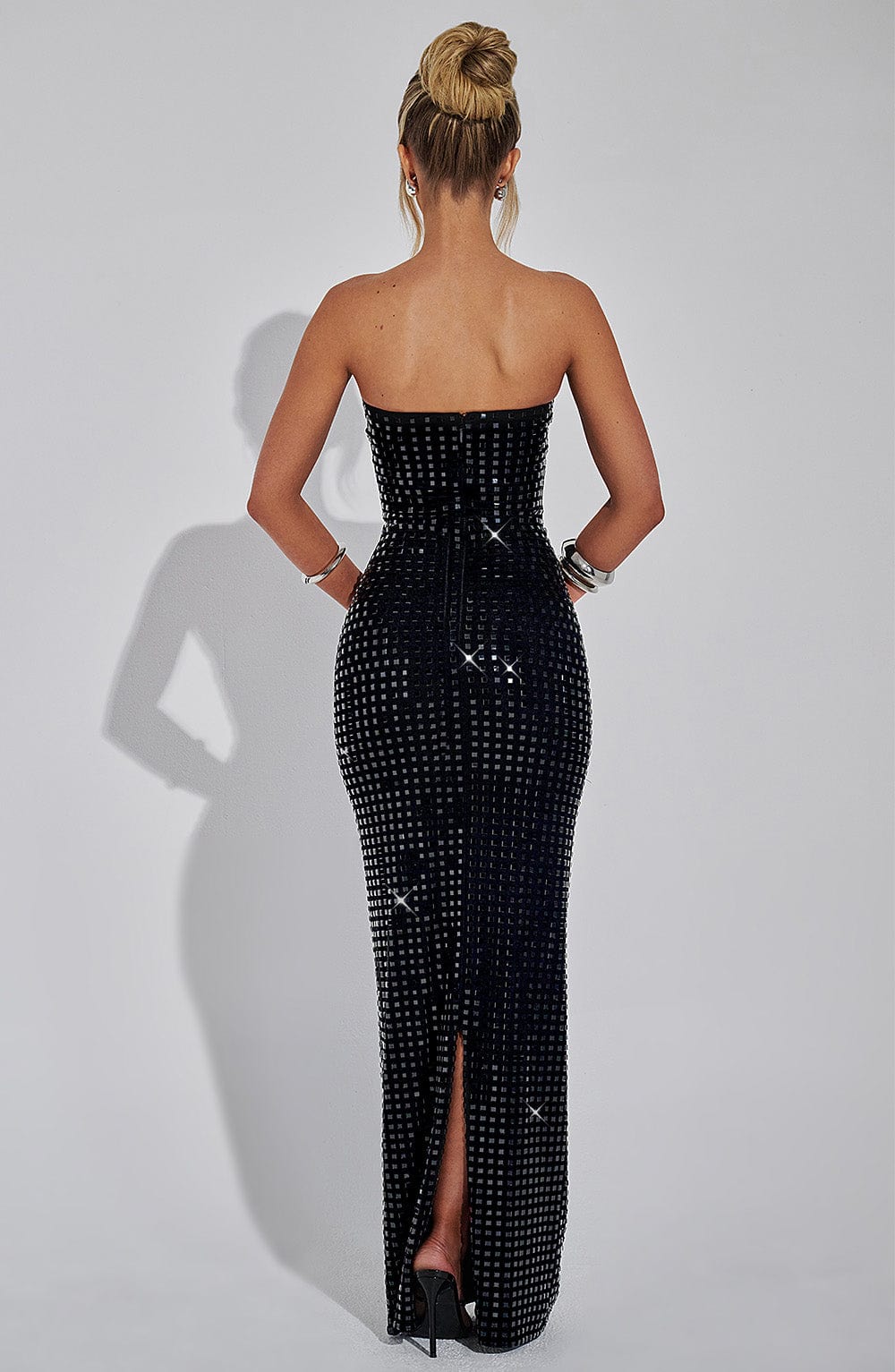 Aurelessa | Pailletten-Maxikleid
