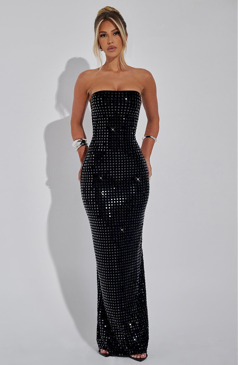 Aurelessa | Pailletten-Maxikleid