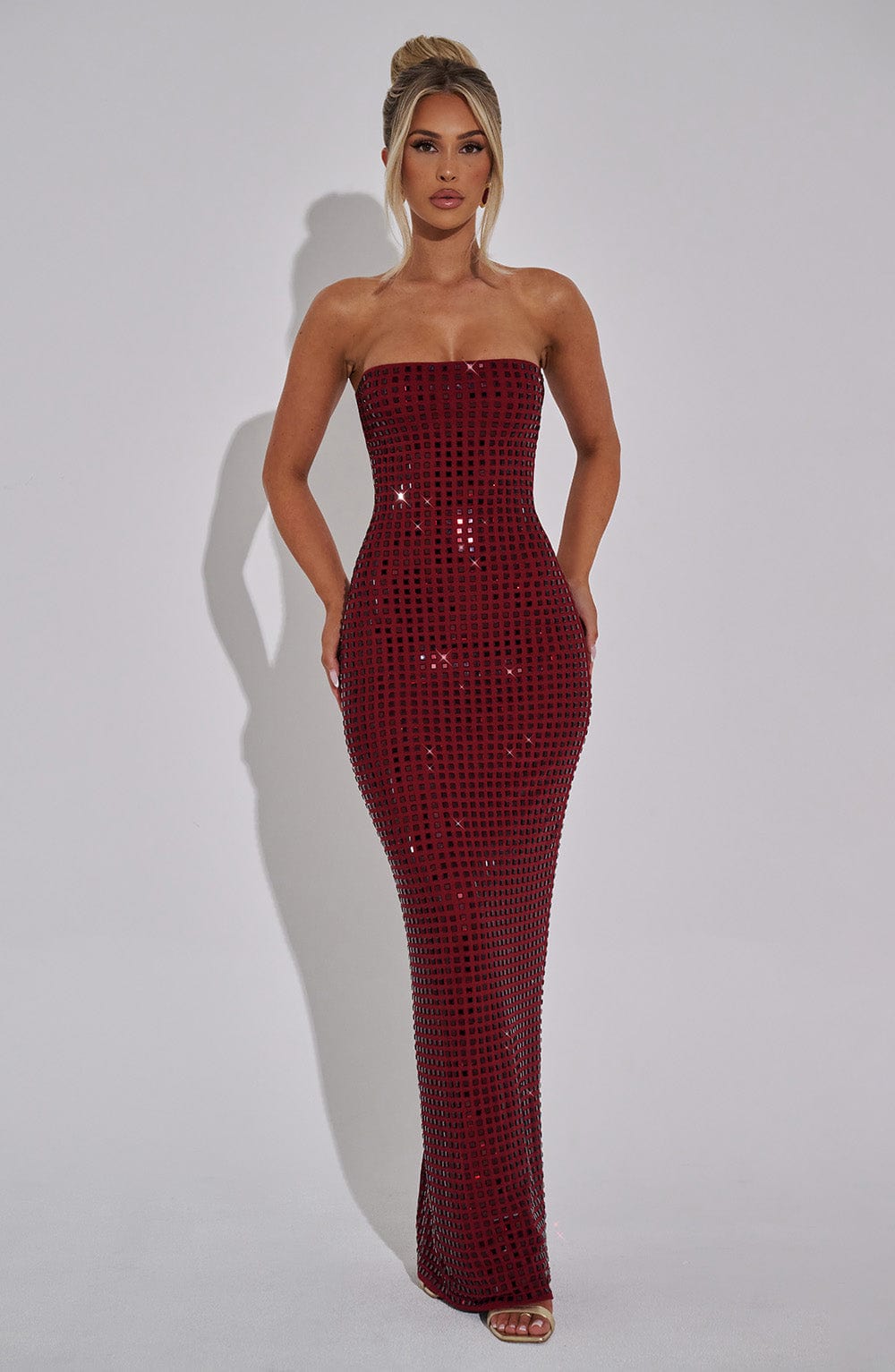 Aurelessa | Pailletten-Maxikleid