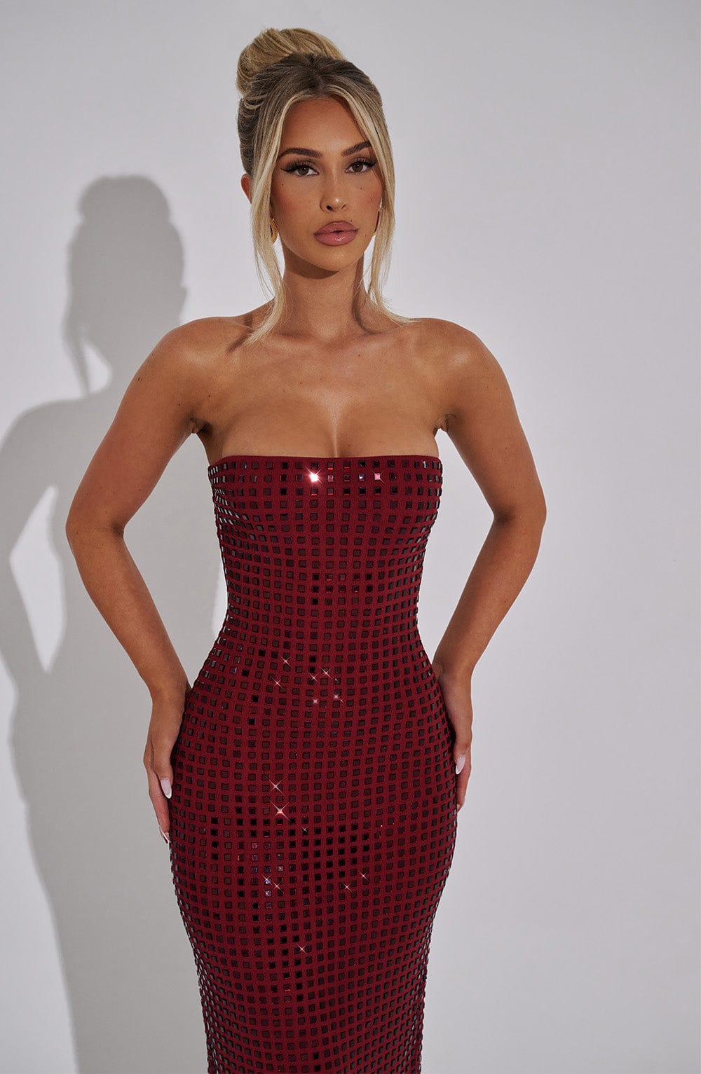Aurelessa | Pailletten-Maxikleid