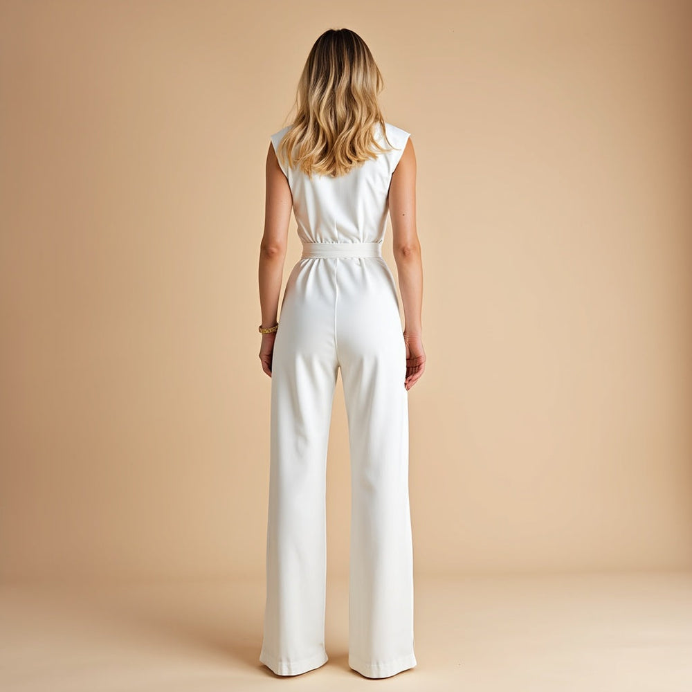 Aurelia | Fließender ärmelloser Jumpsuit