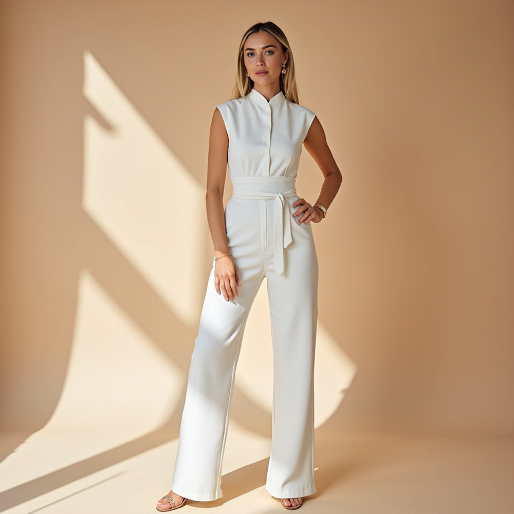 Aurelia | Fließender ärmelloser Jumpsuit