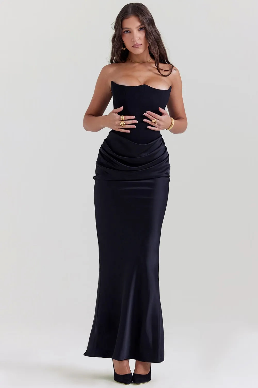Elena | LUXURIÖSES MAXIKLEID