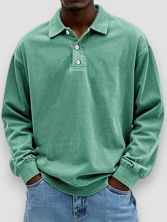 Hans | Langärmliges Casual Poloshirt