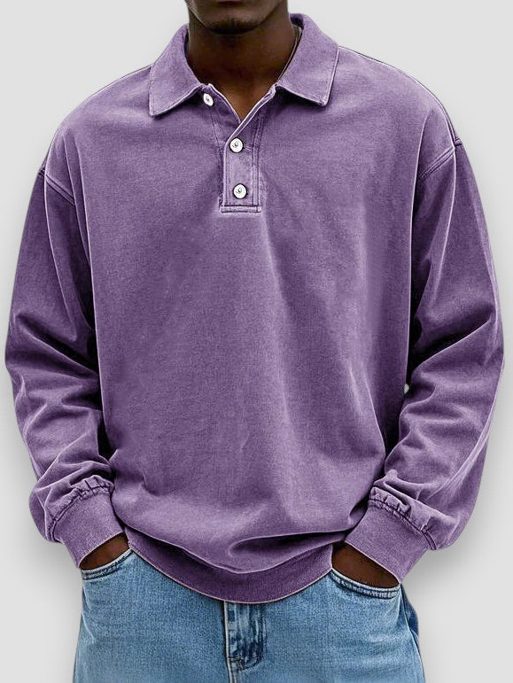 Hans | Langärmliges Casual Poloshirt
