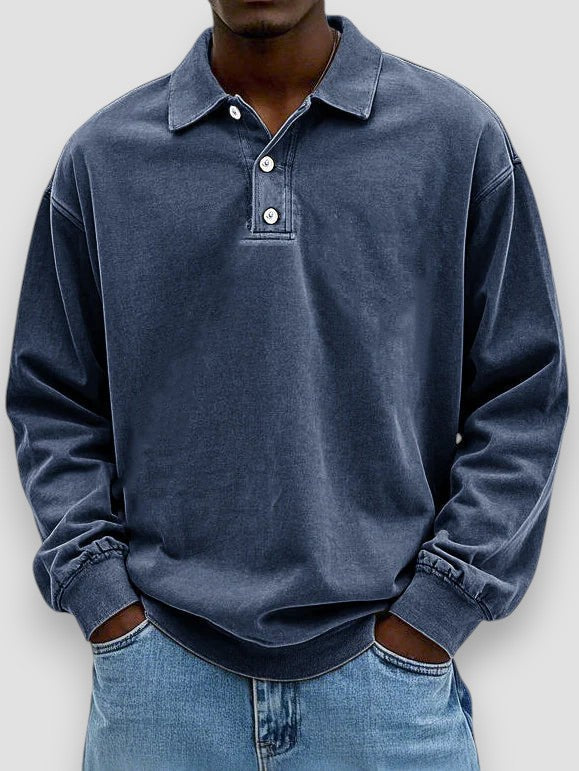 Hans | Langärmliges Casual Poloshirt