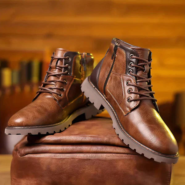 Owen | Langlebige Leder-Kampfstiefel