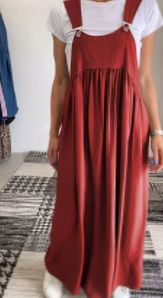 Camille | Fließendes ärmelloses Casual-Chic Kleid