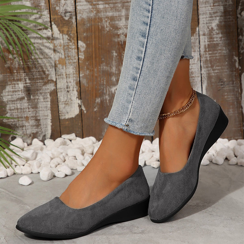 Sophia | elegante, leichte, rutschfeste Keilschuhe mit niedrigem Absatz