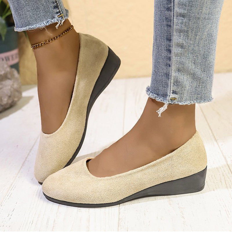 Sophia | elegante, leichte, rutschfeste Keilschuhe mit niedrigem Absatz