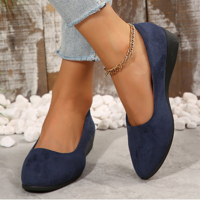 Sophia | elegante, leichte, rutschfeste Keilschuhe mit niedrigem Absatz