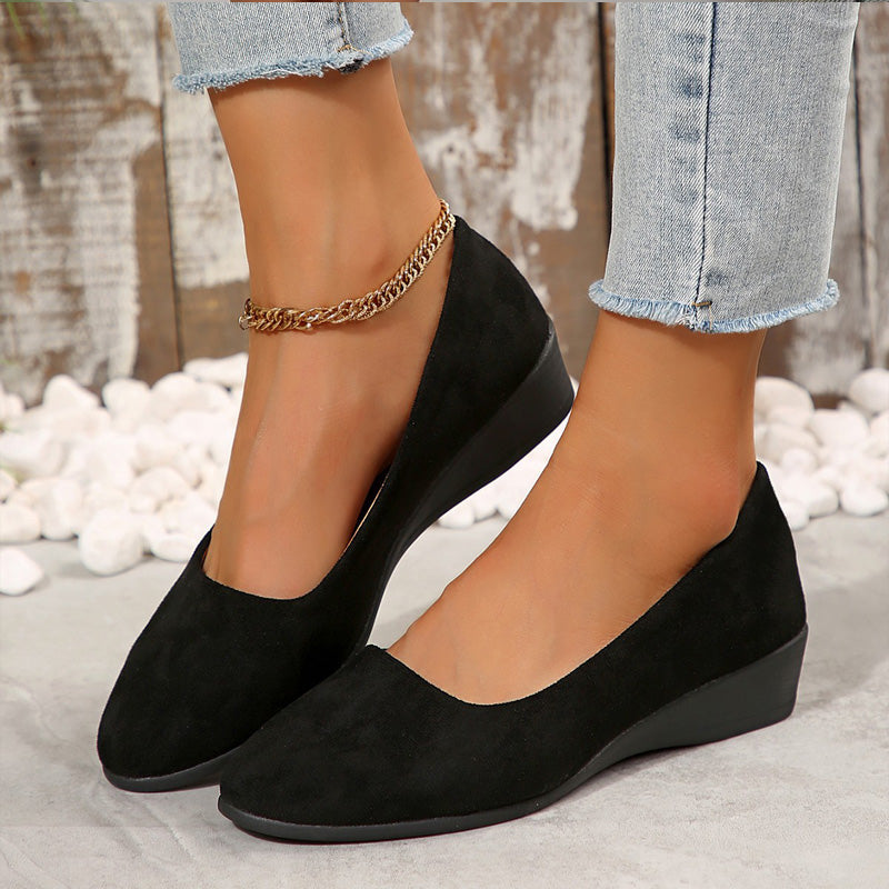 Sophia | elegante, leichte, rutschfeste Keilschuhe mit niedrigem Absatz
