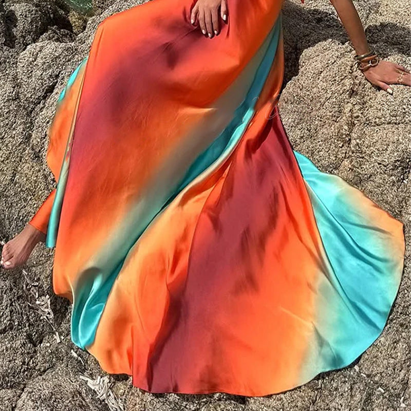 Livia | Sonnenuntergangs-Maxi-Kleid