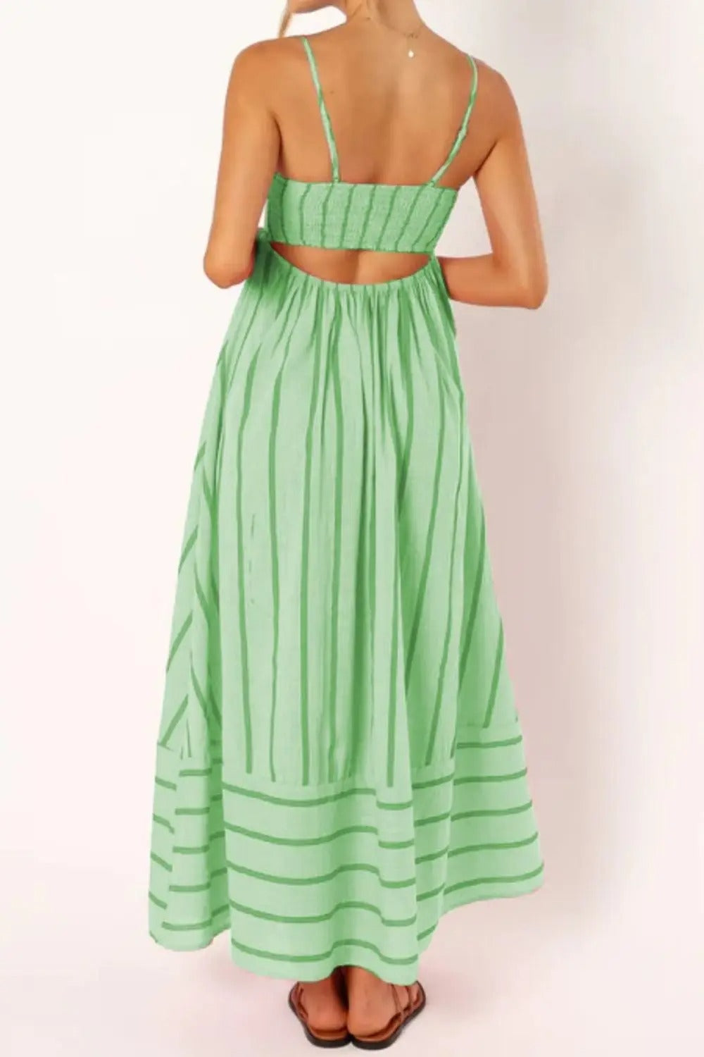 Valli | Schulterfreies Maxikleid mit Blumenmuster