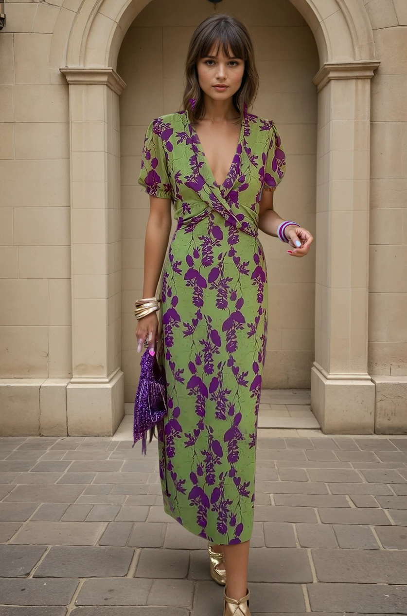 Celia | Elegantes Blumenmusterkleid