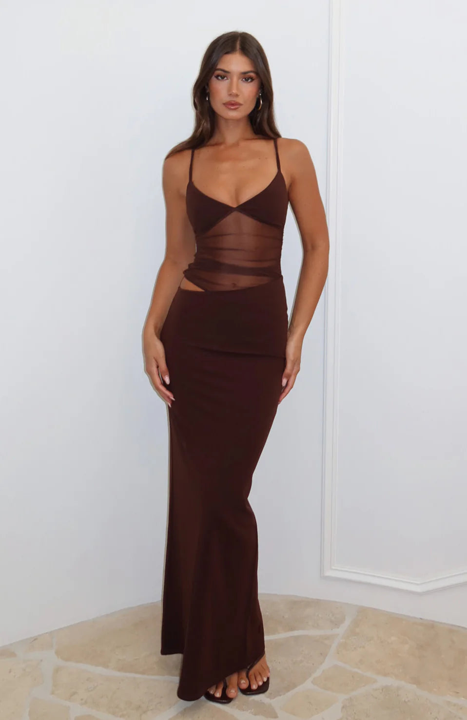 Naiara | Maxi-Kleid mit Cut-Outs