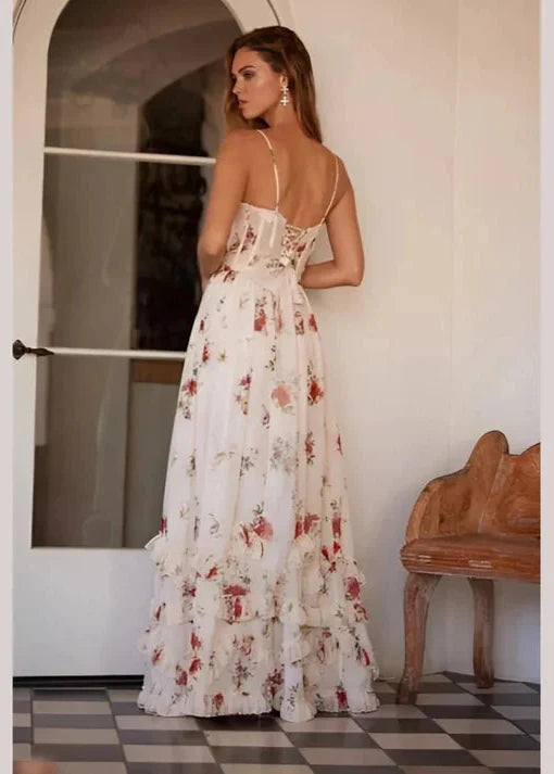 Esmee | Langes Blumenkleid