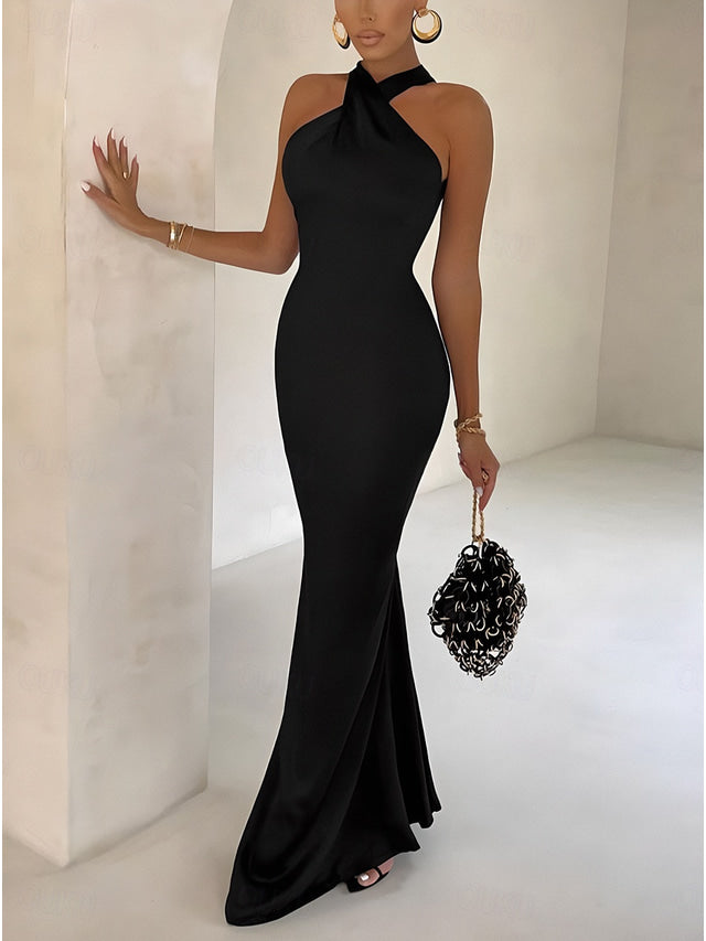 Solenyra | Neckholder-Maxikleid