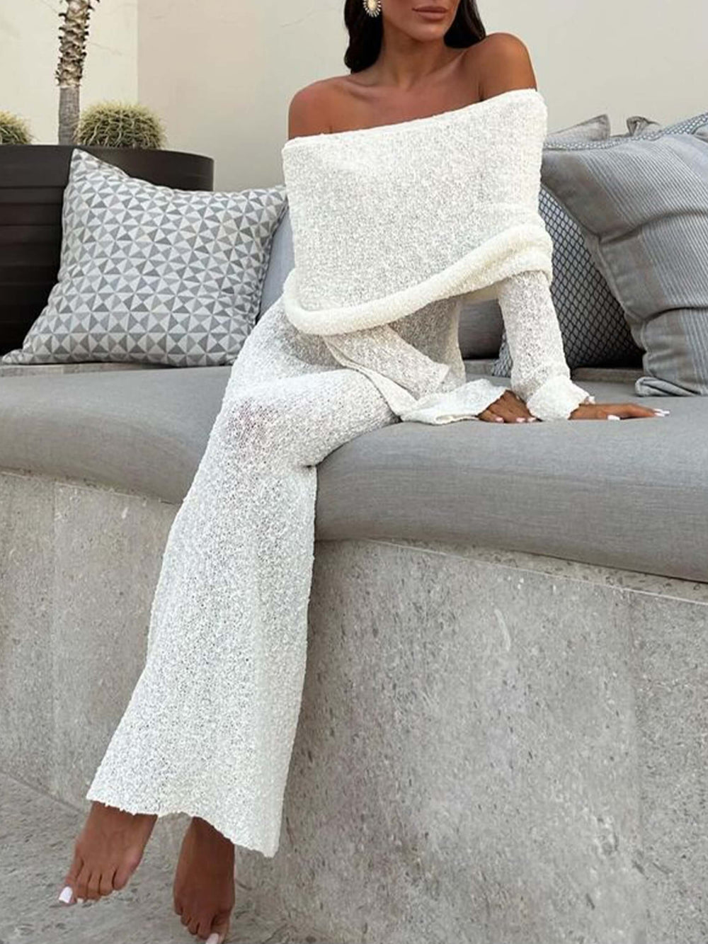 Kenvira | Schulterfreies Kleid