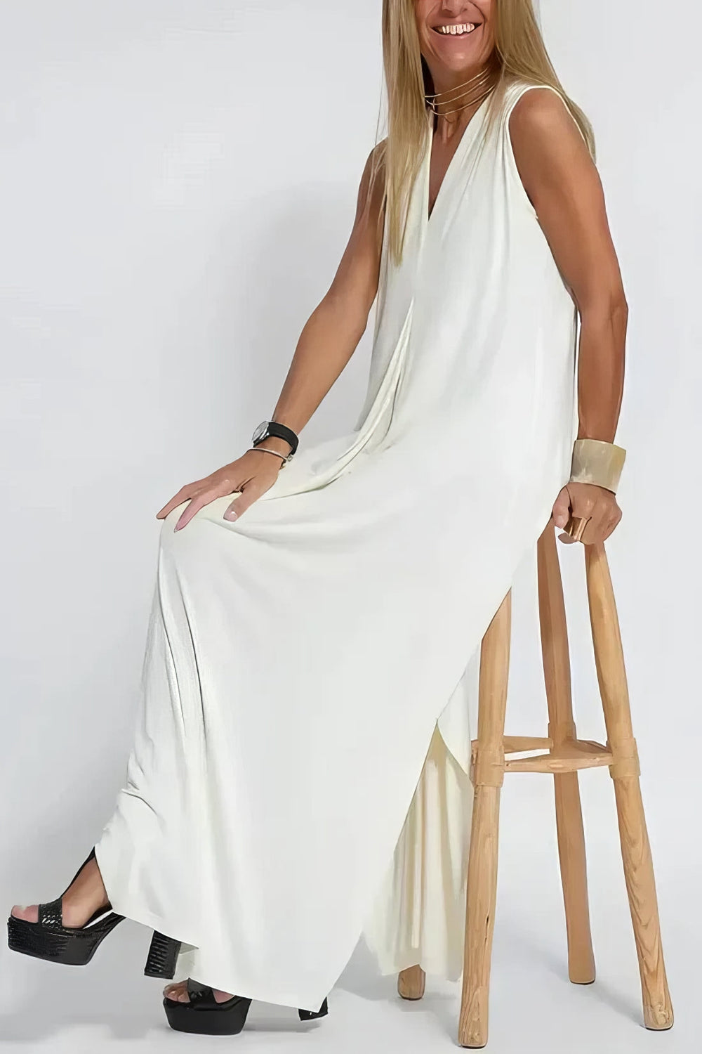 Elise | Elegantes Langes Kleid mit Passendem Cardigan als Geschenk