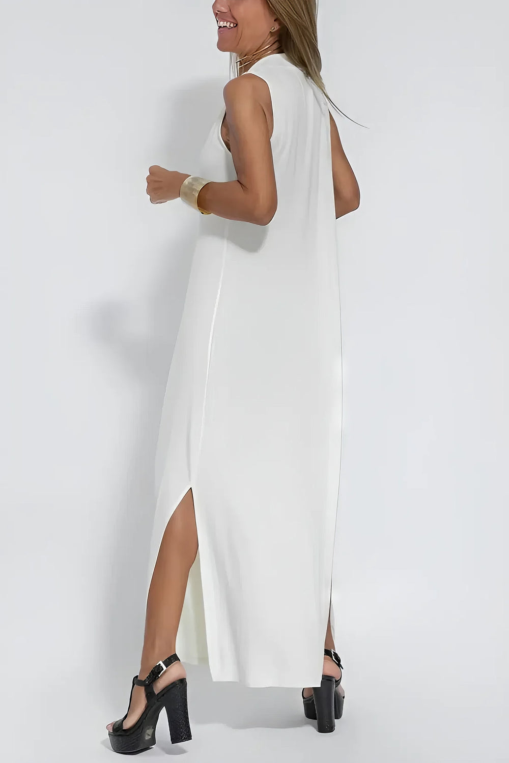 Elise | Elegantes Langes Kleid mit Passendem Cardigan als Geschenk
