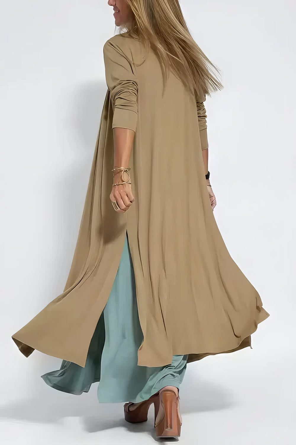Elise | Elegantes Langes Kleid mit Passendem Cardigan als Geschenk