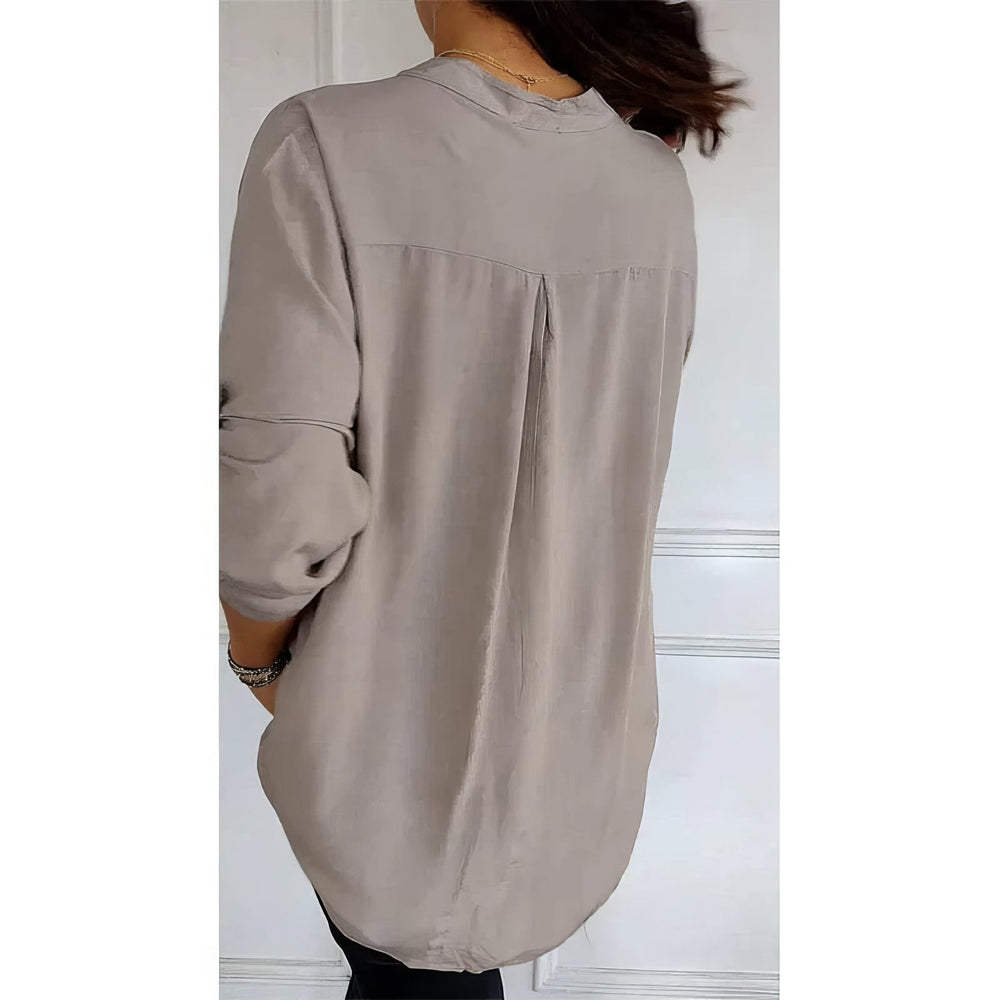 Lucie | Patchwork-Top mit Pailletten, Glänzend und Elegant